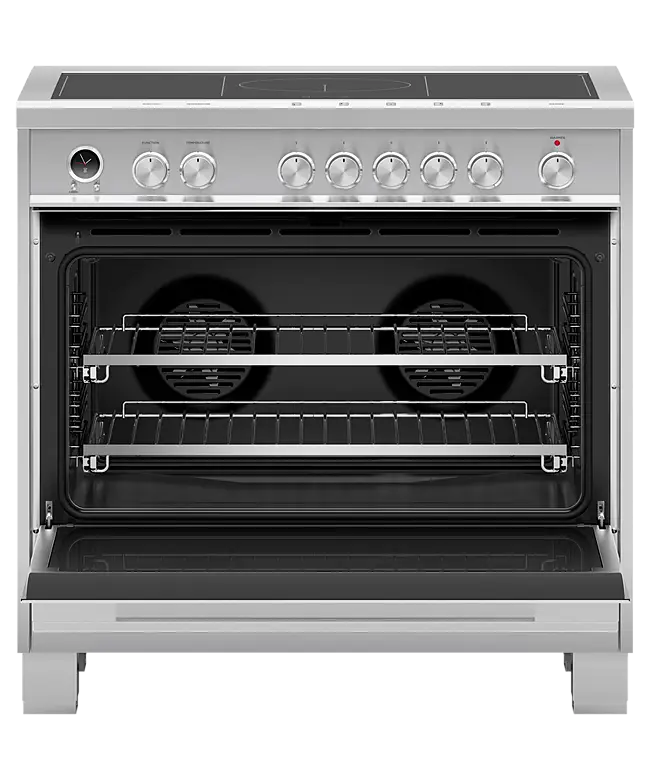 Induction Range, 36", 5 Zones with SmartZone, Self-cleaning