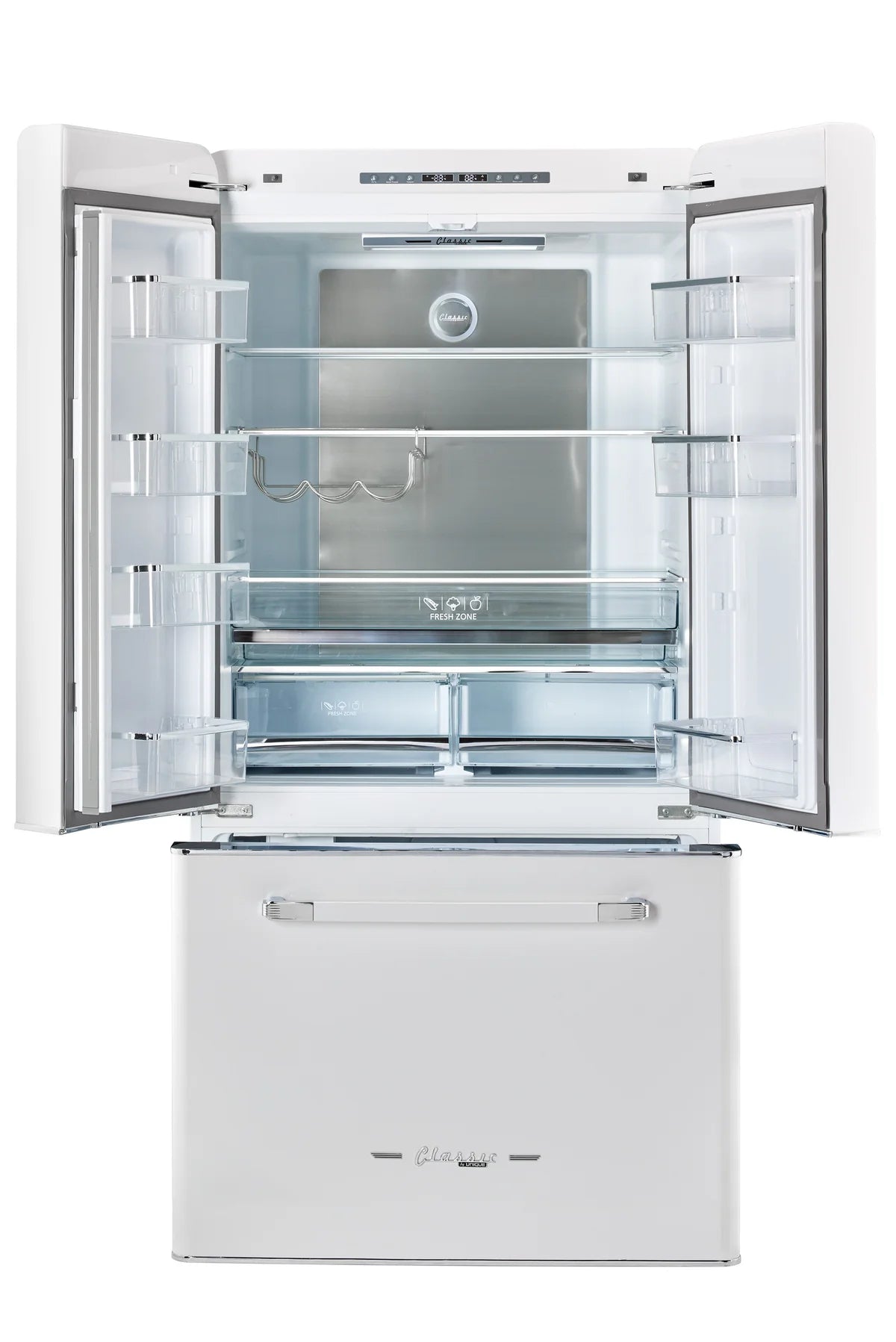 UNIQUE Classic Retro 36-inch 21.4 cu. ft. Frost Free French Door Counter Depth Refrigerator