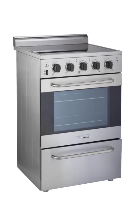 Unique Prestige 24' Stainless Steel Electric Ceramic Top with Electronic ignition