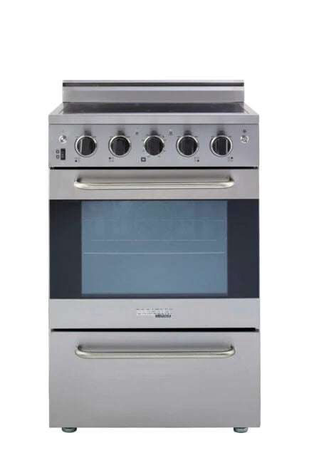 Unique Prestige 24' Stainless Steel Electric Ceramic Top with Electronic ignition