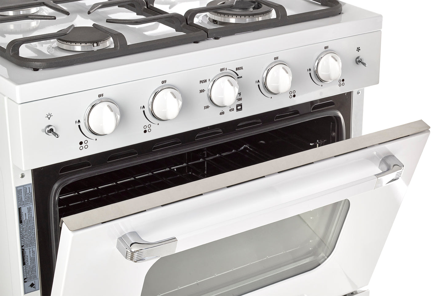 Classic Retro by Unique 30” Convection Gas Range (White)