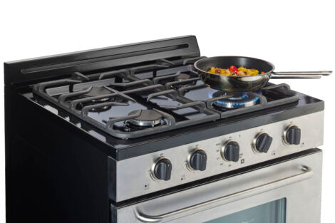 Off-Grid by Unique 30” Stainless Steel Propane Range (Battery Ignition) (Stainless Steel)