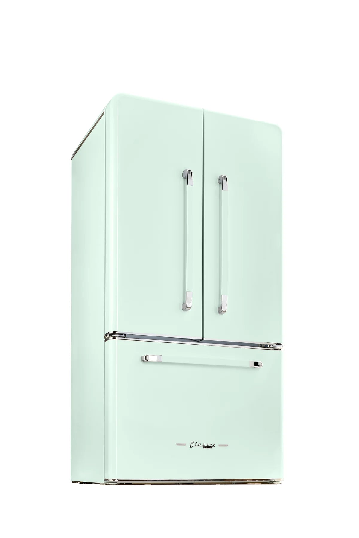 UNIQUE Classic Retro 36-inch 21.4 cu. ft. Frost Free French Door Counter Depth Refrigerator
