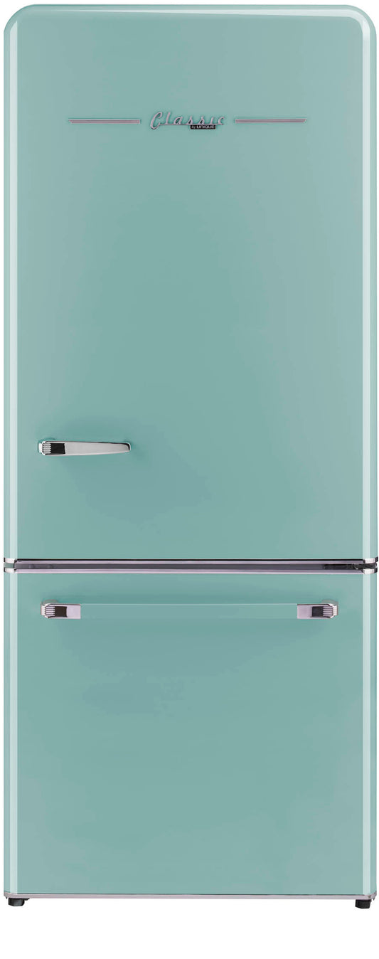 Classic Retro by Unique 18 cu. ft. Electric Bottom-Mount Refrigerator (Summer Mint Green)