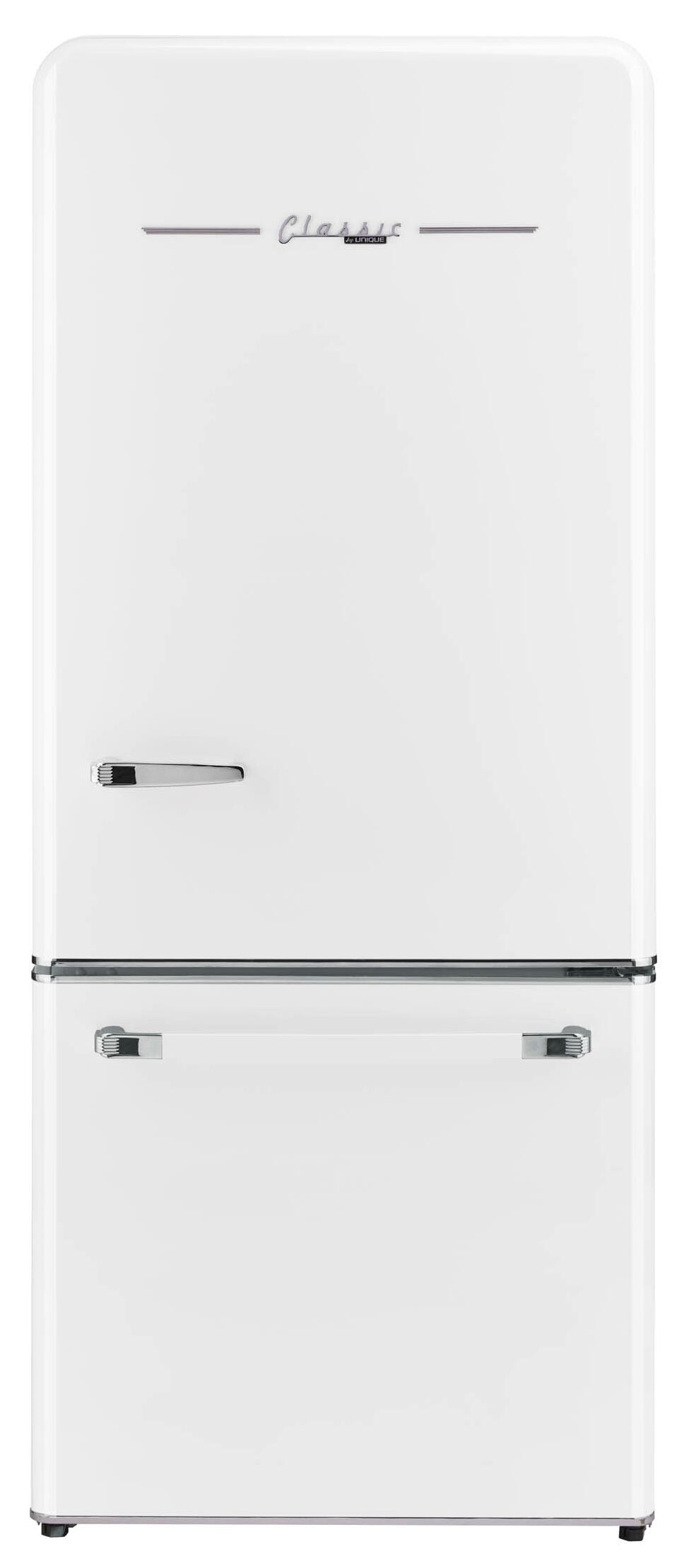 Classic Retro by Unique 18 cu. ft. Electric Bottom-Mount Refrigerator (White)