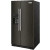 24.8 cu ft. Side-by-Side Refrigerator with Exterior Ice and Water and PrintShield™ Finish