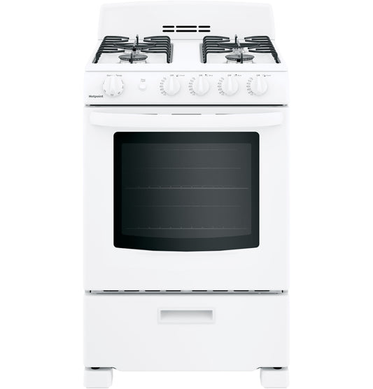 Hotpoint® 24" Front-Control Free-Standing Gas Range