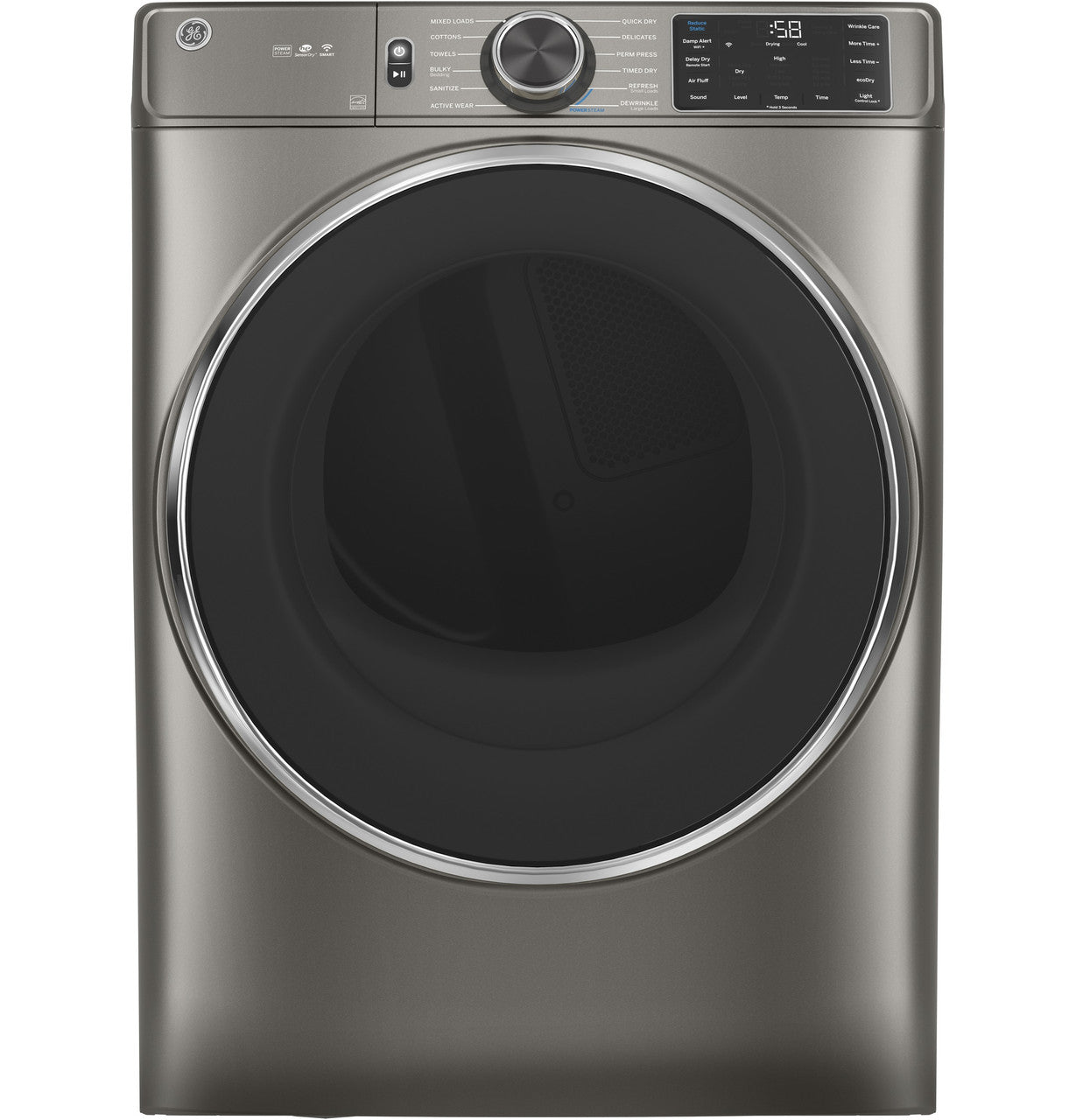 GE® ENERGY STAR® 7.8 cu. ft. Capacity Smart Front Load Electric Dryer