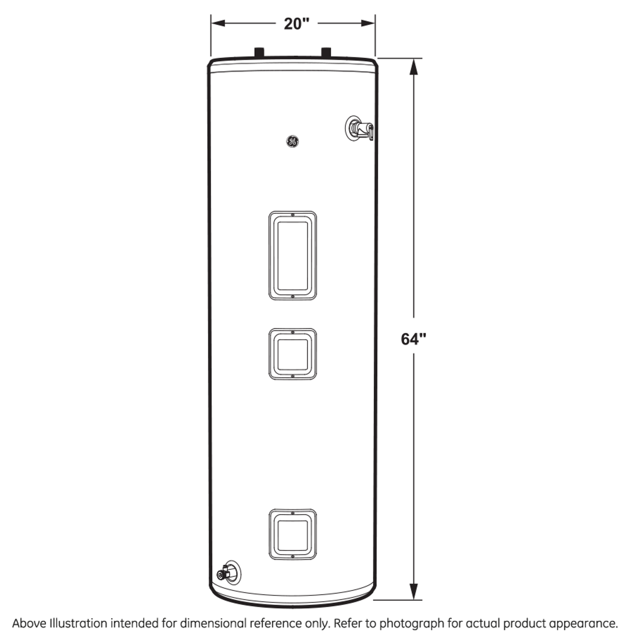 GE® 40 Gallon Tall Electric Water Heater