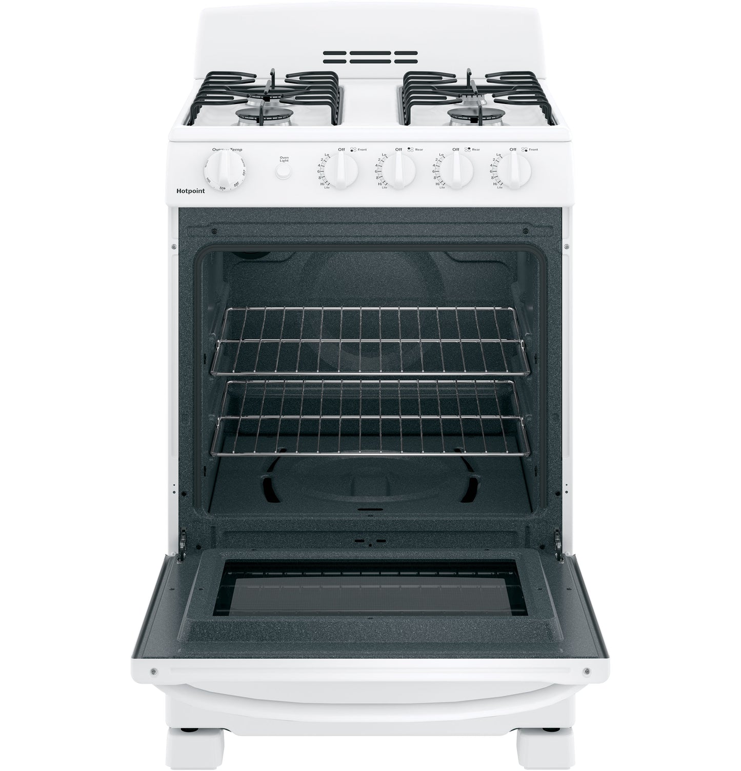 Hotpoint® 24" Front-Control Free-Standing Gas Range