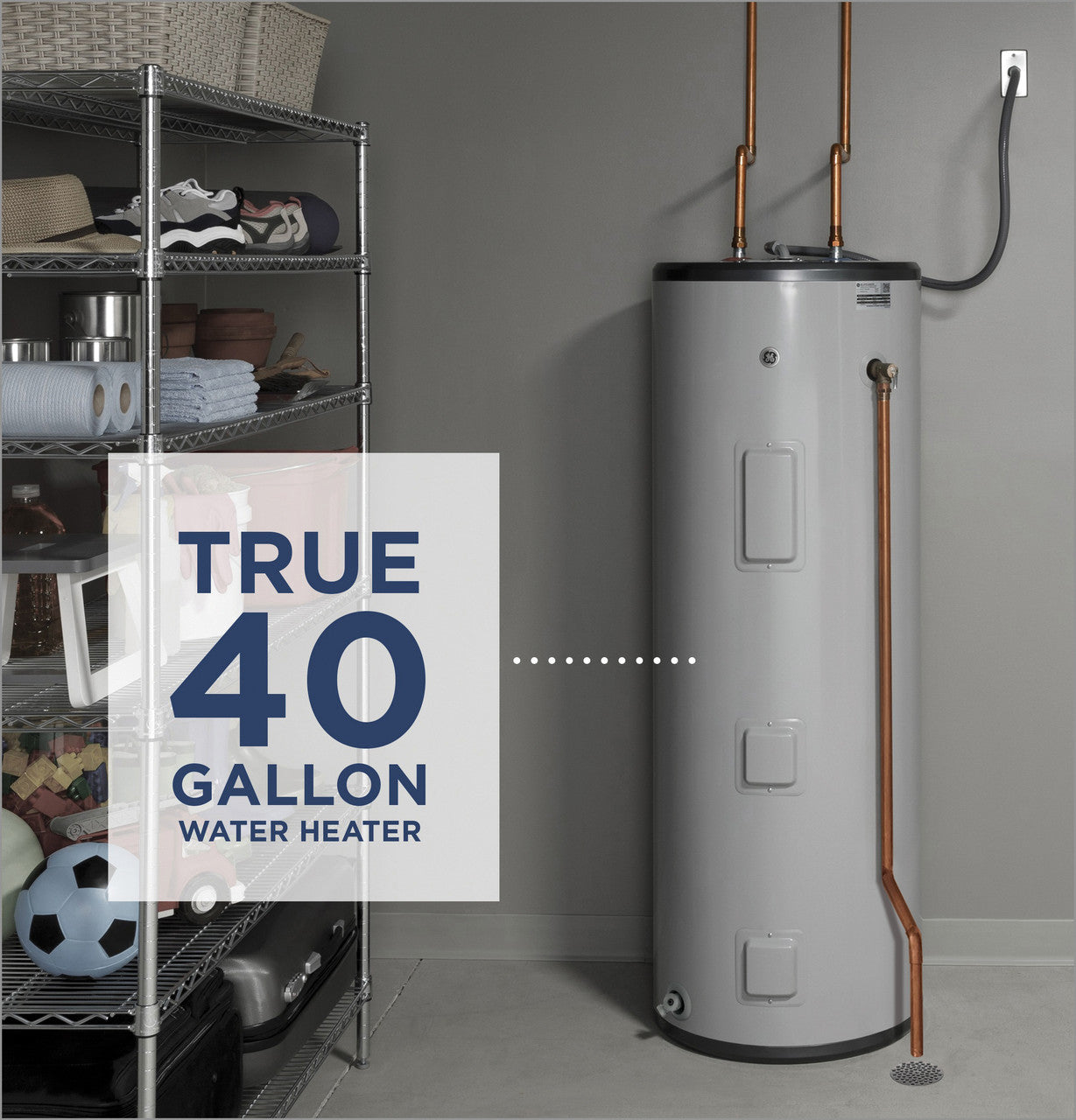 GE® 40 Gallon Tall Electric Water Heater