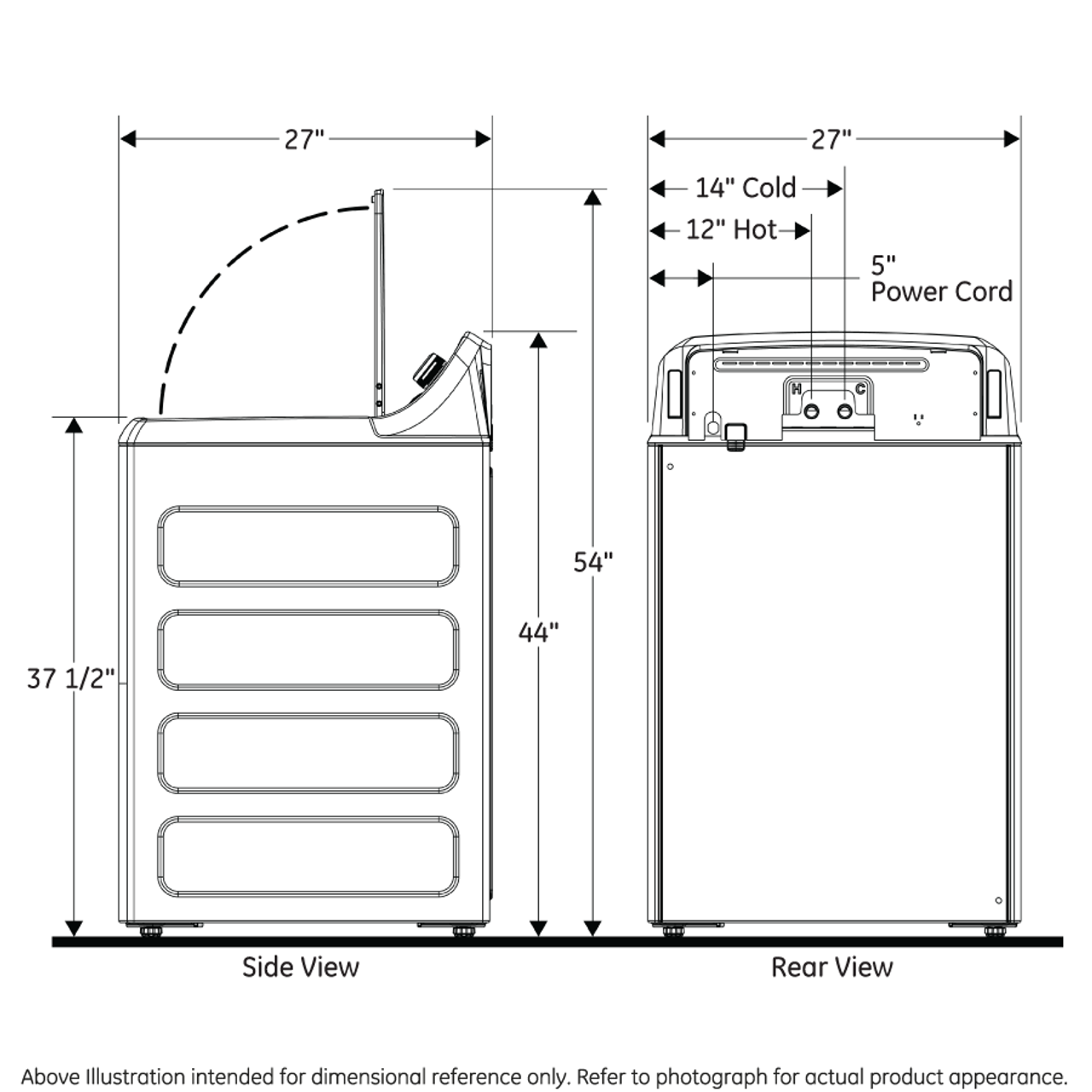 GE® 4.2 cu. ft. Capacity Washer with Stainless Steel Basket