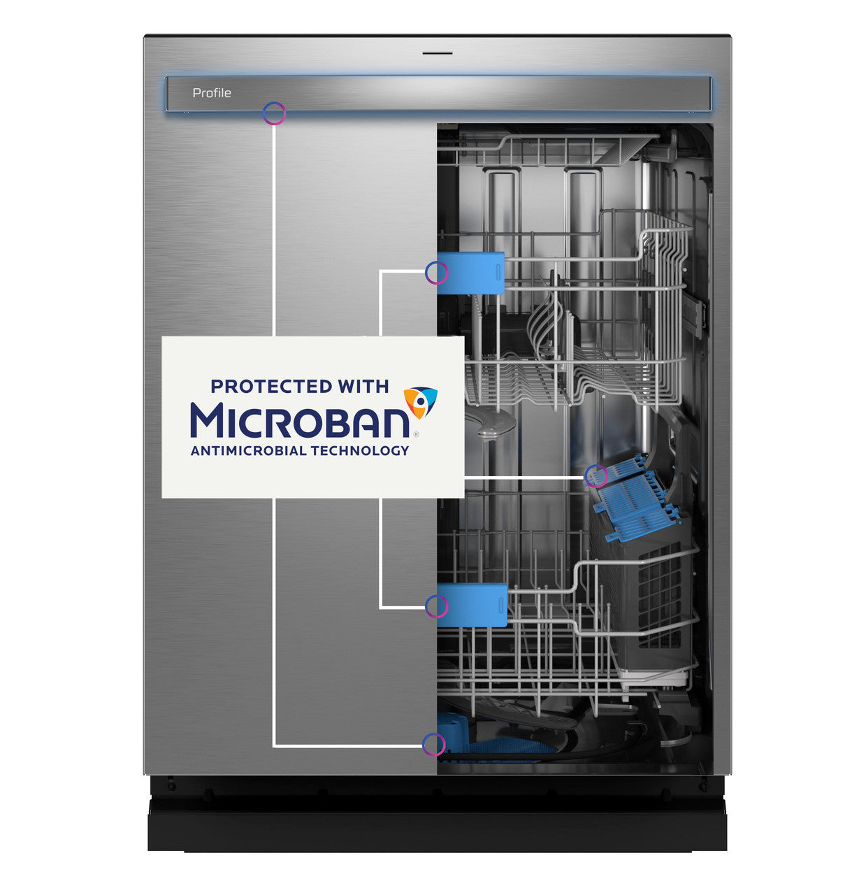 GE Profile™ ENERGY STAR Smart UltraFresh System Dishwasher with Microban