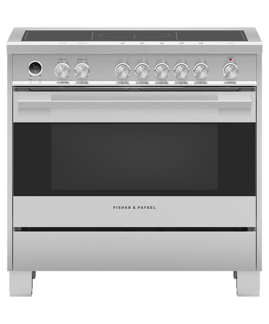 Induction Range, 36", 5 Zones with SmartZone, Self-cleaning