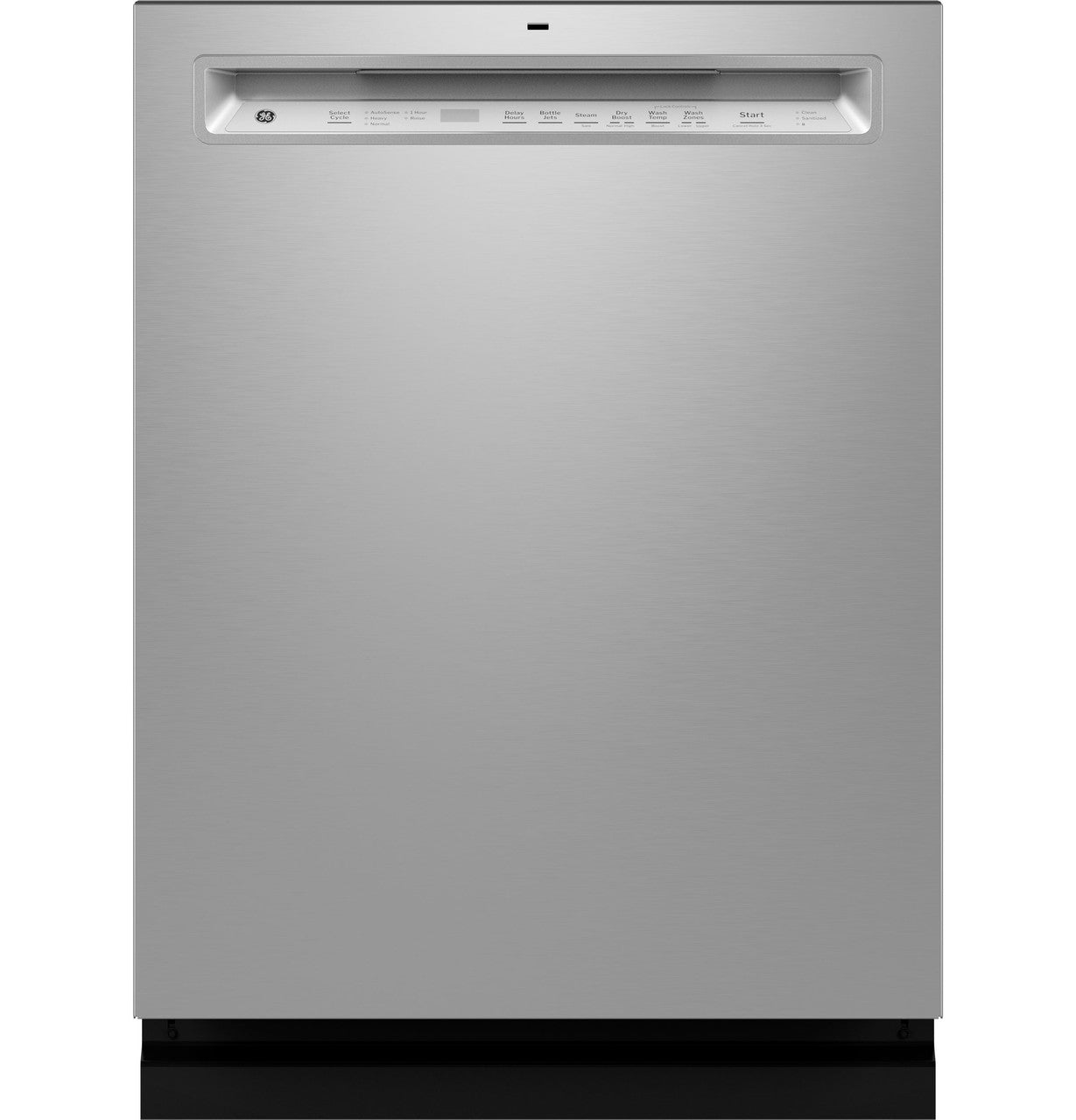 GE® ENERGY STAR® Front Control with Stainless Steel Interior Dishwasher with Sanitize Cycle