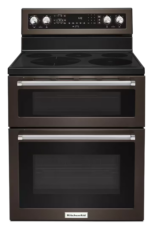 30-Inch 5 Burner Electric Double Oven Convection Range