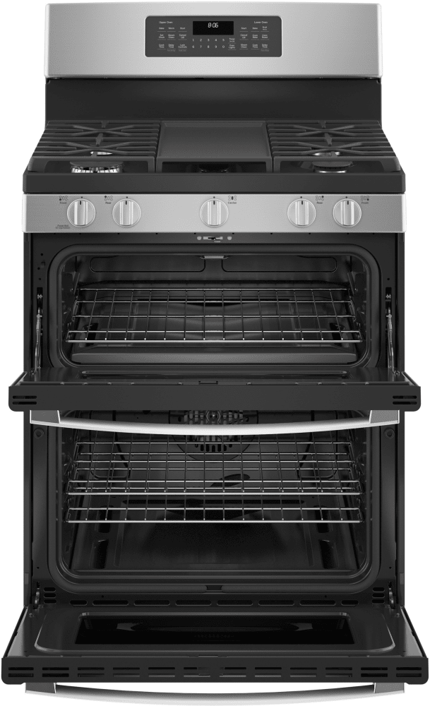 GE® 30" Free-Standing Gas Double Oven Convection Range