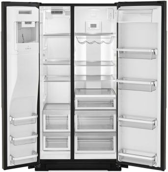 24.8 cu ft. Side-by-Side Refrigerator with Exterior Ice and Water and PrintShield™ Finish