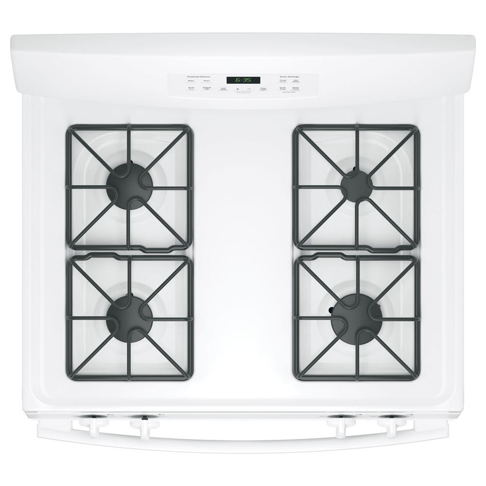 30 in. 5.0 cu. ft. Freestanding Gas Range in White with Self Clean