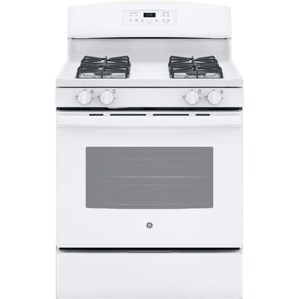 30 in. 5.0 cu. ft. Freestanding Gas Range in White with Self Clean