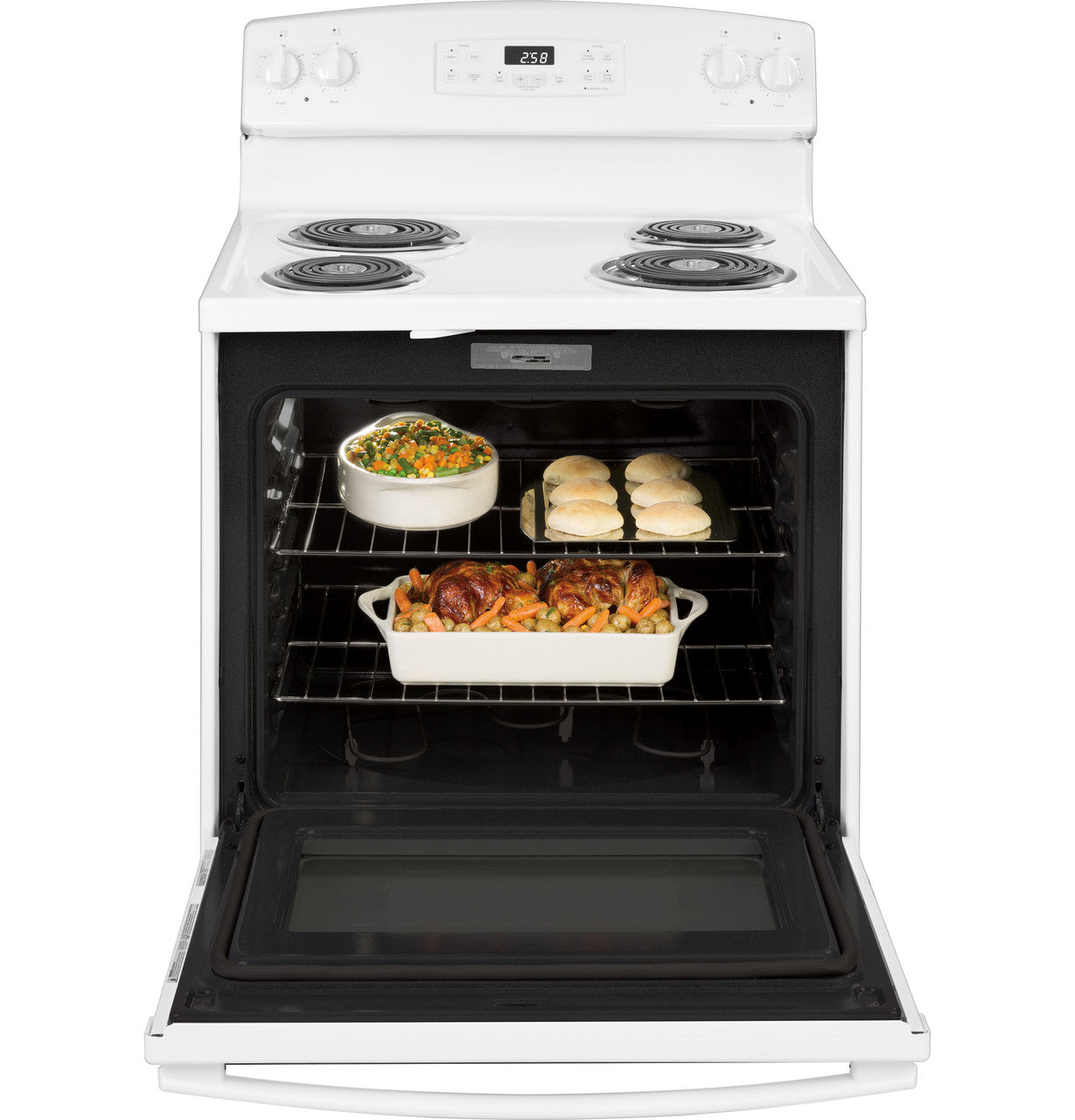 GE® 30" Free-Standing Self-Clean Electric Range